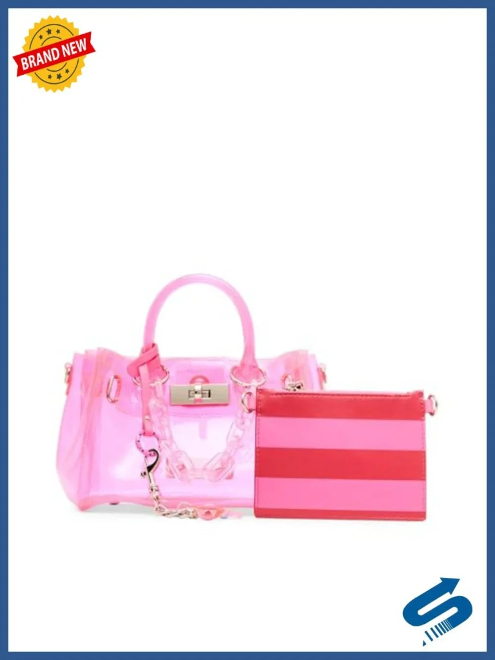 Clear Mini Satchel with Crossbody Strap